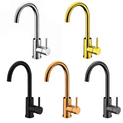 OEM single handle kitchen sink taps faucet hot cold water tap one hole black gold copper upc kitchen faucet 