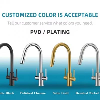 Brass Kitchen Faucet Water Tap Modern Flexible Kitchen Taps Pull Out Sprayer Kitchen Mixer Sink Faucets