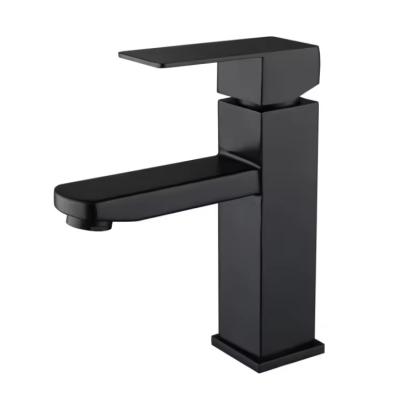  Deck Mounted Basin Sink Faucet Hot & Cold Mixer Bathroom Tap Single Handle