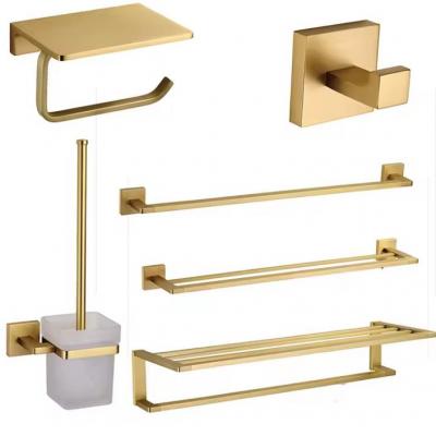 brush gold bathroom accessory 