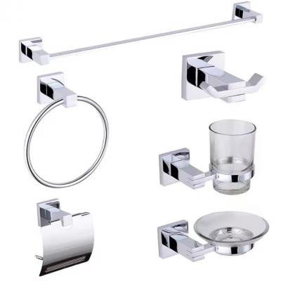 High quality Competitive Price Zinc Alloy 6pcs washroom accessories bathroom accessories set