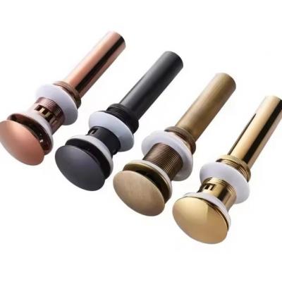 Popular brass Pop Up Drainer Pop-up Drain Basin Waste Sink Stopper Waste Valve G 1 1/4